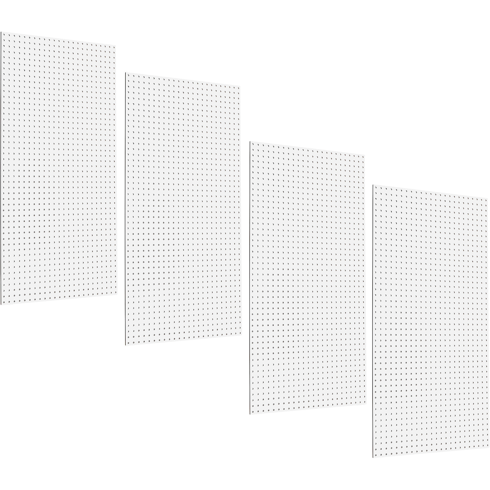 Triton Products 4-Pk. Pegboard Panels, 24in.L x 48in.W, White, Model# TPB-4W